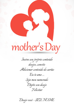 Cartão para o dia das mães