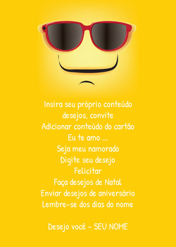 Emoji sorridente com óculos de sol